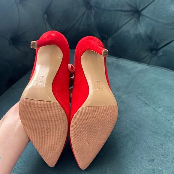 The Kooples red suede heels - added outsoles! - Picture 6 of 6